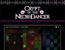 Tablet Screenshot of necrodancer.com